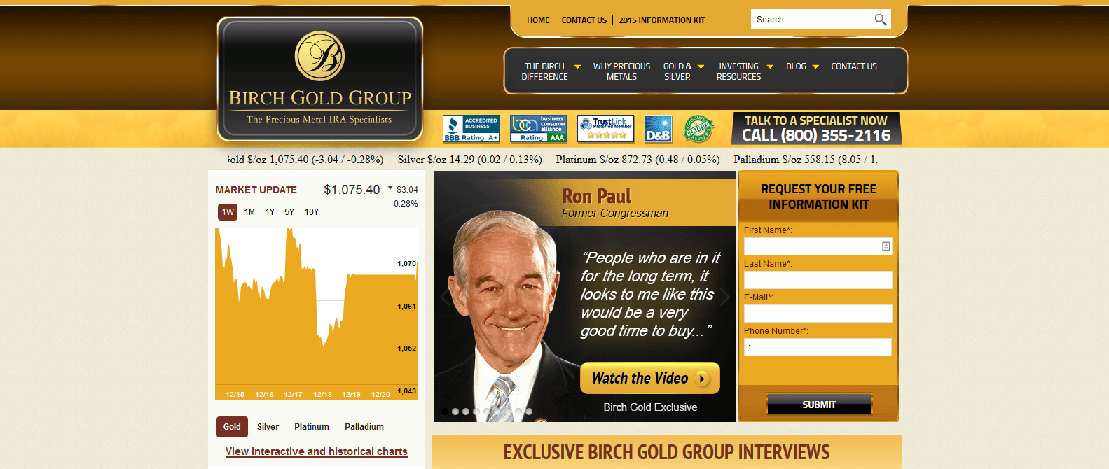 Birch Gold Group Review - Gold IRA Expert